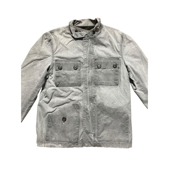 Ernest Alexander Waxed Canvas Chore Coat Jacket Grey Sz M